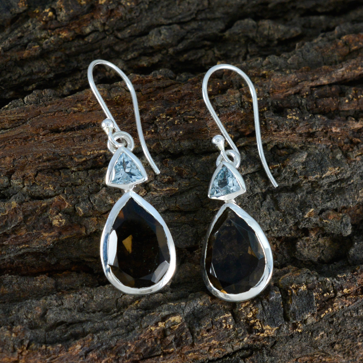 Multi-Moroccan-Carolina-Toi-et-Moi-Dangle-multicolor-Sterling-Silver-Earring