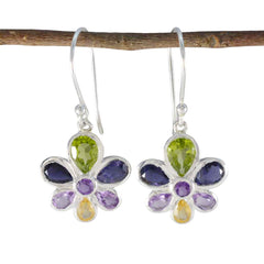 Multi-German-Joaquina-multiple-Dangle-multicolor-925-Sterling-Silver-Earring