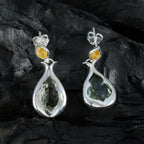 Multi-French-Hanna-Toi-et-Moi-Stud-multicolor-Silver-Earring