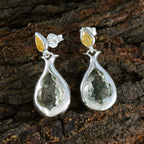 Multi-French-Hanna-Toi-et-Moi-Stud-multicolor-Silver-Earring