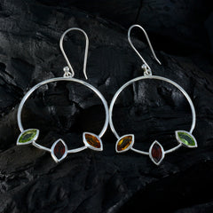Multi-Latin-American-Natalie-Trilogy-Dangle-multicolor-925-Silver-Earring