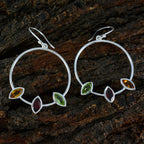 Multi-Latin-American-Natalie-Trilogy-Dangle-multicolor-925-Silver-Earring