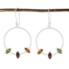 Multi-Latin-American-Natalie-Trilogy-Dangle-multicolor-925-Silver-Earring