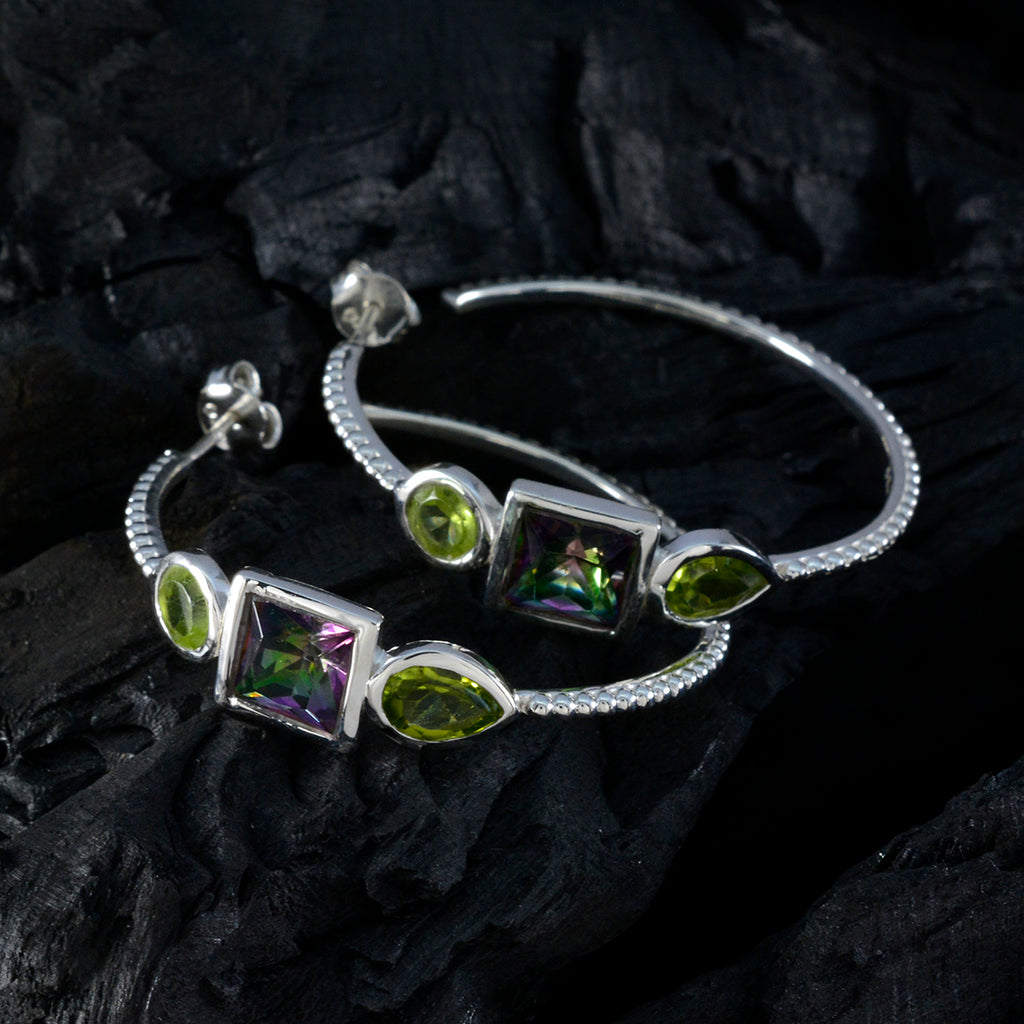 Multi-Russian-Yasmine-Trilogy-Stud-multicolor-925-Silver-Earring