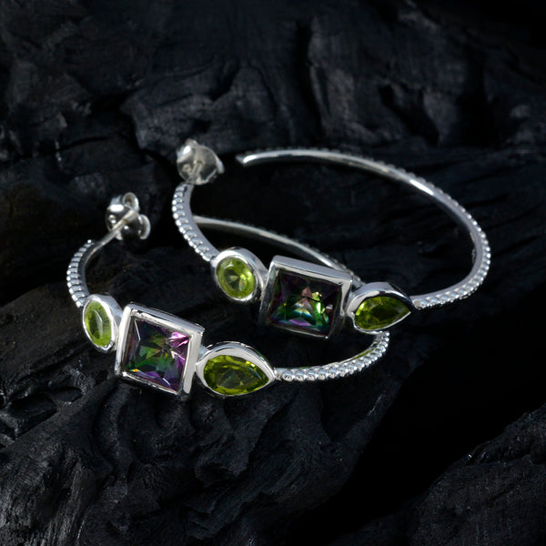 Multi-Russian-Yasmine-Trilogy-Stud-multicolor-925-Silver-Earring
