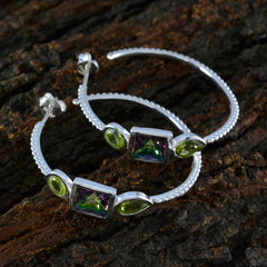 Multi-Russian-Yasmine-Trilogy-Stud-multicolor-925-Silver-Earring