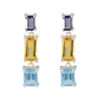 Multi-Russian-Olivia-multiple-Stud-multicolor-925-Sterling-Silver-Earring