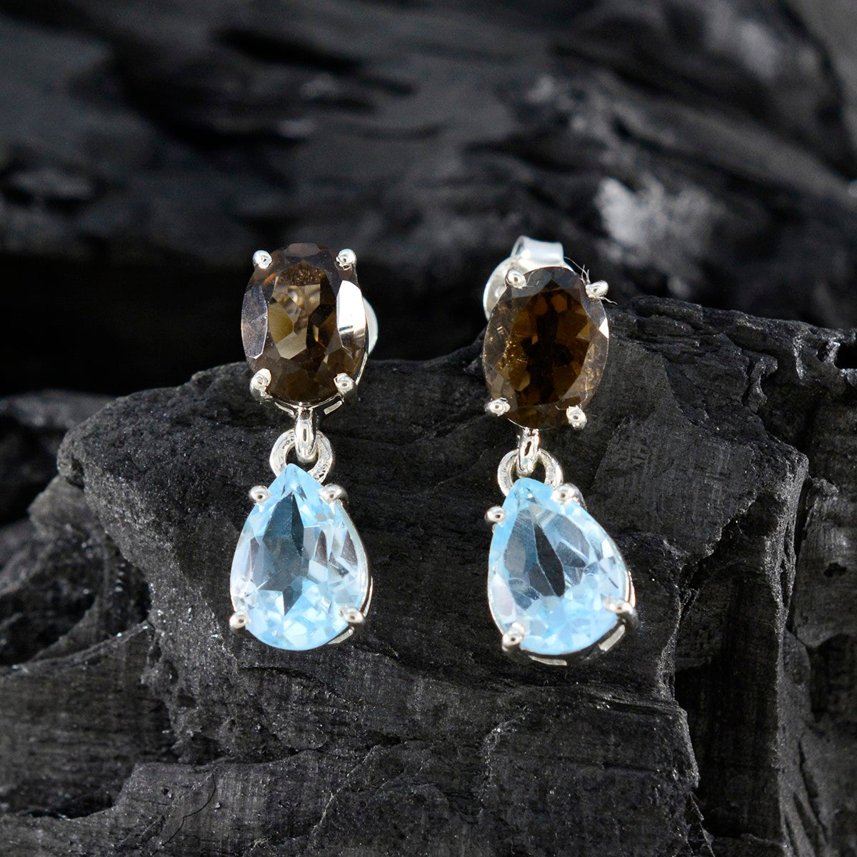 Multi-Indian-Ayesha-multiple-Stud-multicolor-Sterling-Silver-Earring