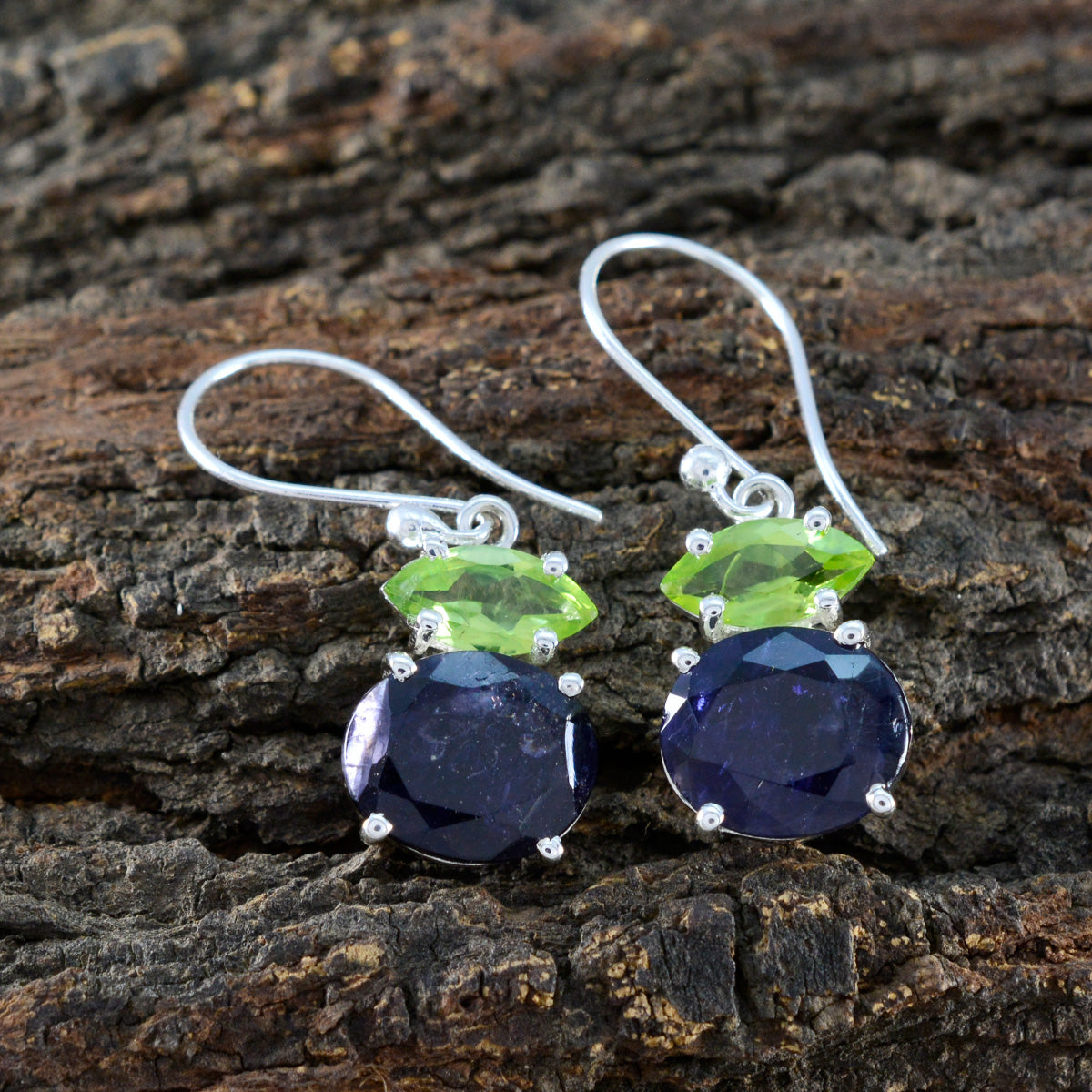 Multi-Japanese-Naomi-multiple-Dangle-multicolor-92.5-Silver-Earring