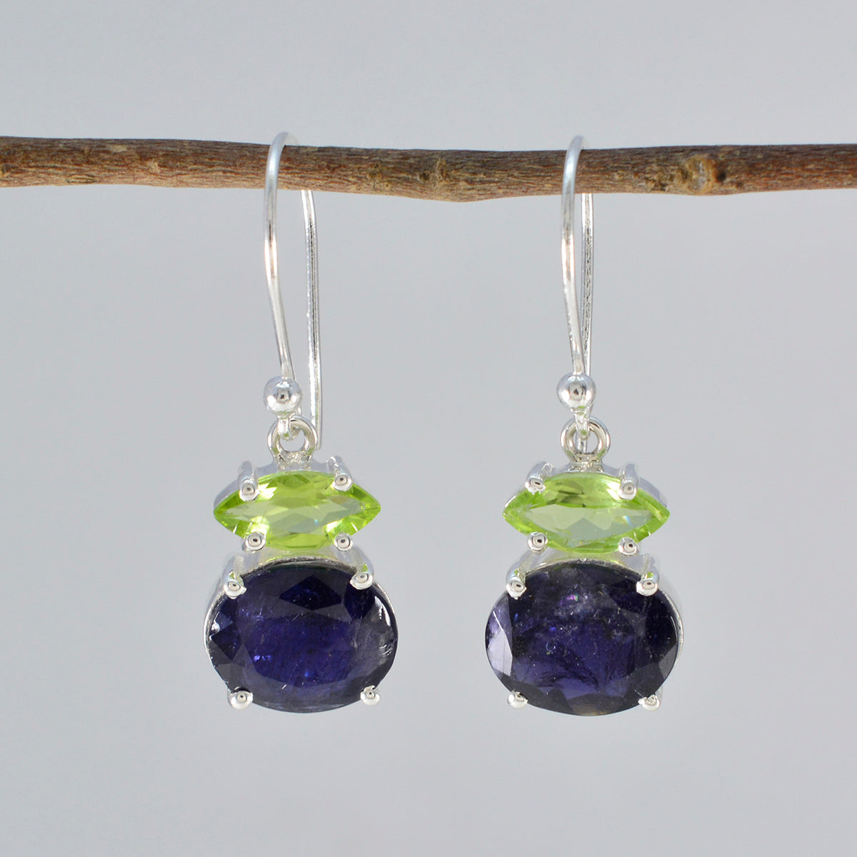 Multi Japanese Naomi mehrere Dangle mehrfarbig 92,5 Silber Ohrring Zweitbild