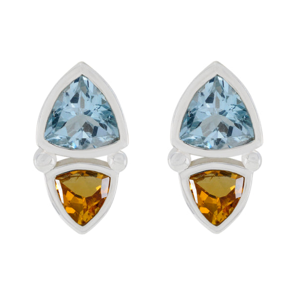 Multi-German-Abigail-Toi-et-Moi-Stud-multicolor-Sterling-Silver-Earring