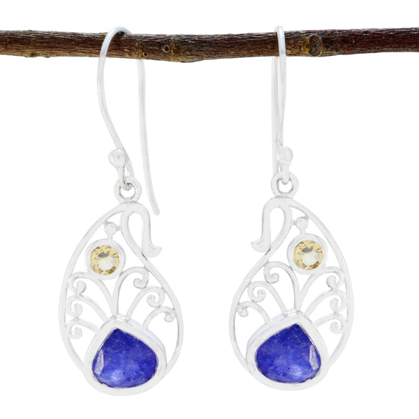 Multi-Australian-Ángeles-multiple-Dangle-multicolor-Silver-Earring