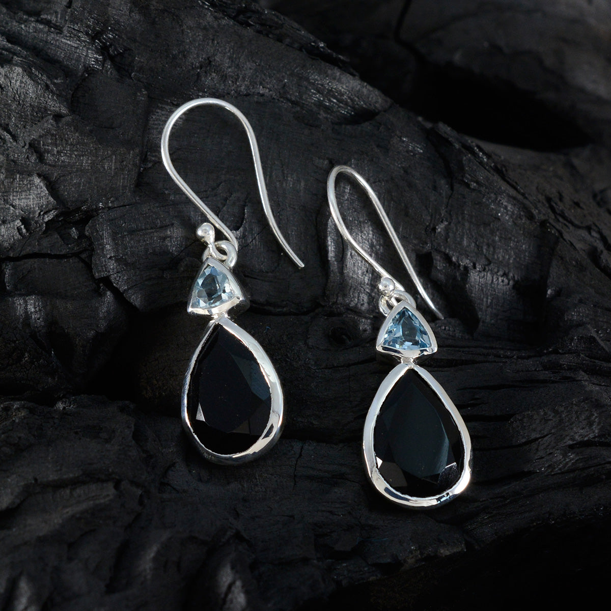 Multi Egyptian Cecilia Toi et Moi Dangle multicolor 925 Silver Earring Второстепенное изображение товара