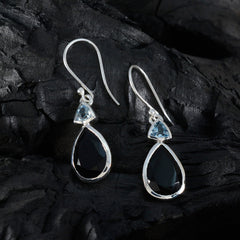 Multi-Egyptian-Cecilia-Toi-et-Moi-Dangle-multicolor-925-Silver-Earring