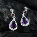 Multi-German-Hannah-Toi-et-Moi-Stud-multicolor-Sterling-Silver-Earring