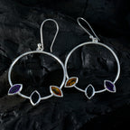 Multi-French-Nella-Trilogy-Dangle-multicolor-92.5-Silver-Earring