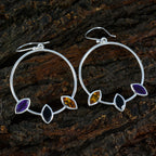 Multi-French-Nella-Trilogy-Dangle-multicolor-92.5-Silver-Earring