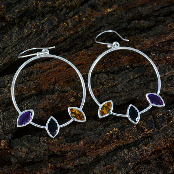 Multi-French-Nella-Trilogy-Dangle-multicolor-92.5-Silver-Earring