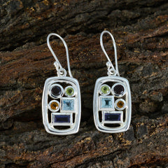 Multi-Turkish-Isabella-Penta-Dangle-multicolor-Sterling-Silver-Earring