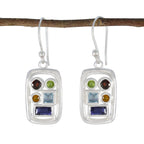 Multi-Turkish-Isabella-Penta-Dangle-multicolor-Sterling-Silver-Earring