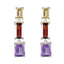 Multi-Moroccan-Pauline-multiple-Stud-multicolor-Silver-Earring