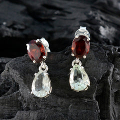 Multi-Indian-Lakshmi-multiple-Stud-multicolor-925-Sterling-Silver-Earring