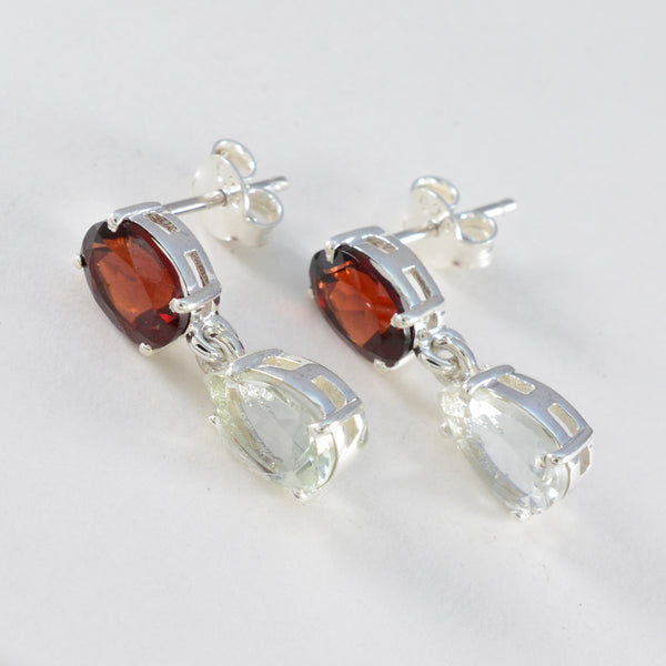 Multi-Indian-Lakshmi-multiple-Stud-multicolor-925-Sterling-Silver-Earring