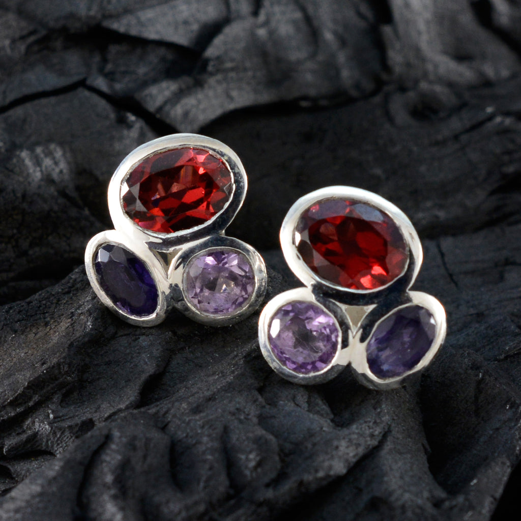 Multi-Spanish-Antonia-multiple-Stud-multicolor-925-Silver-Earring