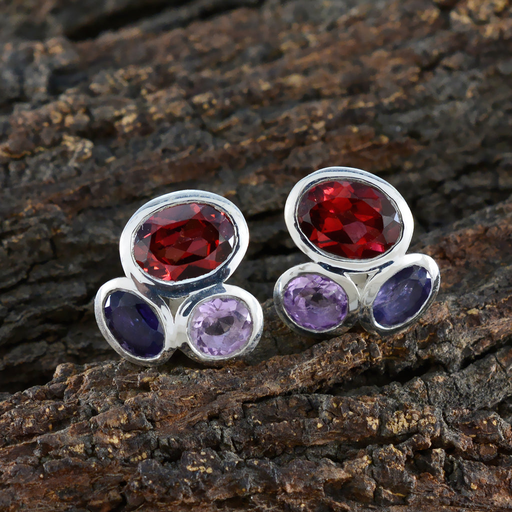 Multi-Spanish-Antonia-multiple-Stud-multicolor-925-Silver-Earring