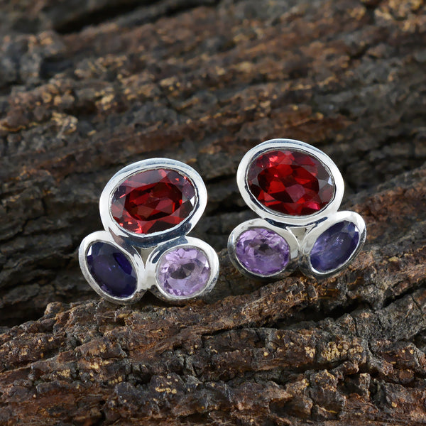 Multi-Spanish-Antonia-multiple-Stud-multicolor-925-Silver-Earring