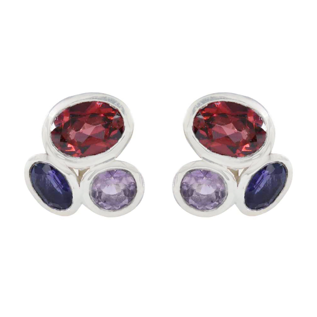 Multi-Spanish-Antonia-multiple-Stud-multicolor-925-Silver-Earring