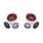 Multi-Spanish-Antonia-multiple-Stud-multicolor-925-Silver-Earring