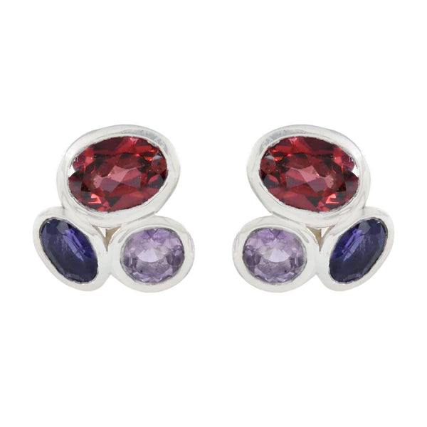 Multi-Spanish-Antonia-multiple-Stud-multicolor-925-Silver-Earring