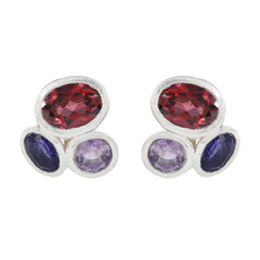 Multi-Spanish-Antonia-multiple-Stud-multicolor-925-Silver-Earring