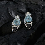 Multi-African-Addison-Toi-et-Moi-Stud-multicolor-925-Silver-Earring