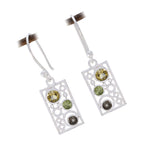 Multi-French-Bruna-multiple-Dangle-multicolor-925-Sterling-Silver-Earring