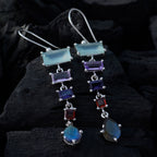 Multi-German-Camila-multiple-Dangle-multicolor-925-Sterling-Silver-Earring
