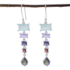 Multi-German-Camila-multiple-Dangle-multicolor-925-Sterling-Silver-Earring