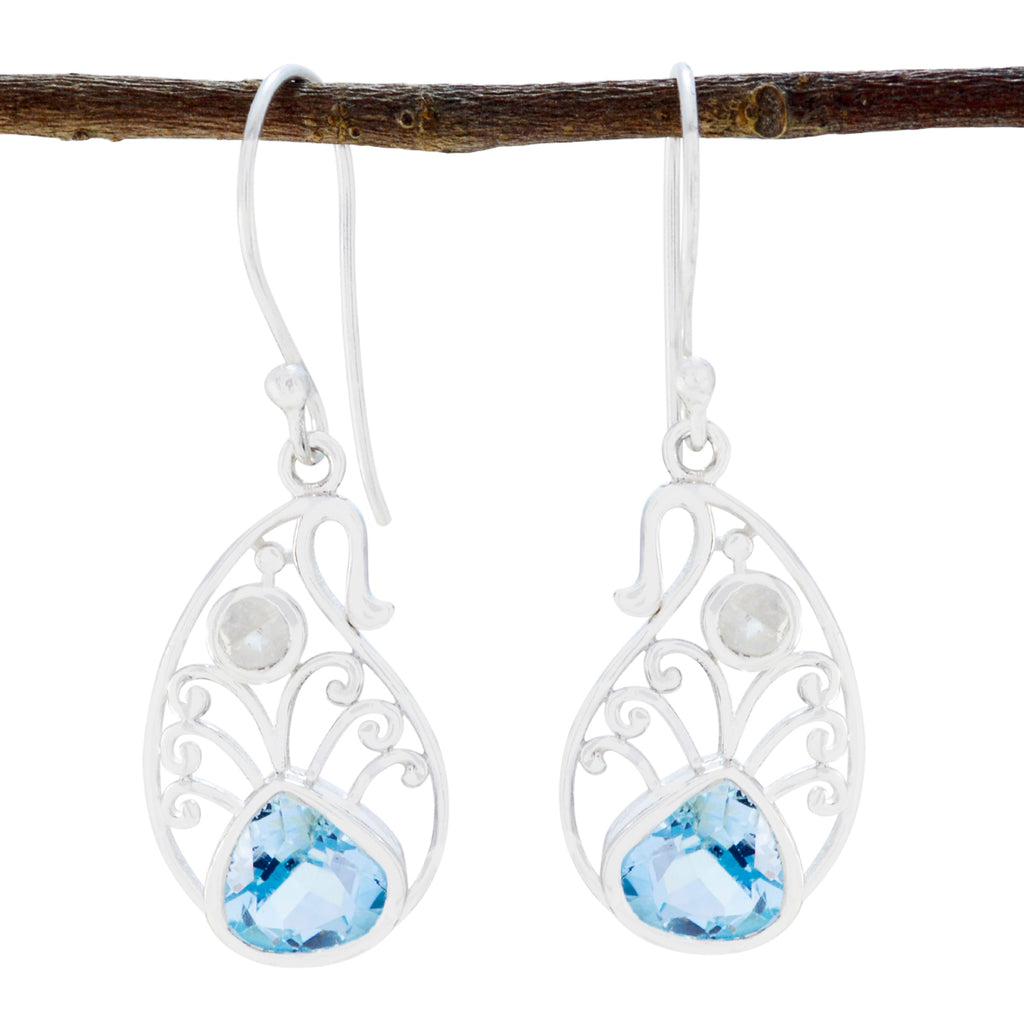 Multi-African-Carla-multiple-Dangle-multicolor-Sterling-Silver-Earring
