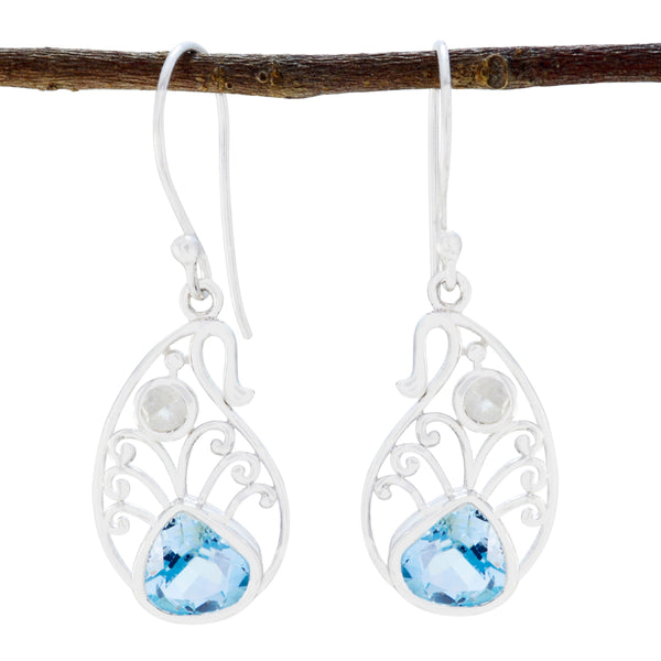 Multi-African-Carla-multiple-Dangle-multicolor-Sterling-Silver-Earring