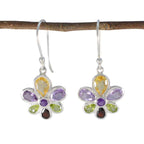 Multi-Russian-Julieta-multiple-Dangle-multicolor-Sterling-Silver-Earring