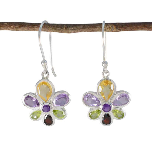 Multi-Russian-Julieta-multiple-Dangle-multicolor-Sterling-Silver-Earring