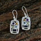 Multi-Italian-Isadora-Penta-Dangle-multicolor-925-Silver-Earring