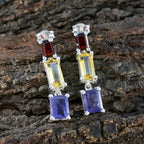 Multi-Egyptian-Penelope-multiple-Stud-multicolor-Sterling-Silver-Earring