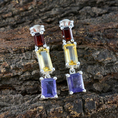 Multi-Egyptian-Penelope-multiple-Stud-multicolor-Sterling-Silver-Earring