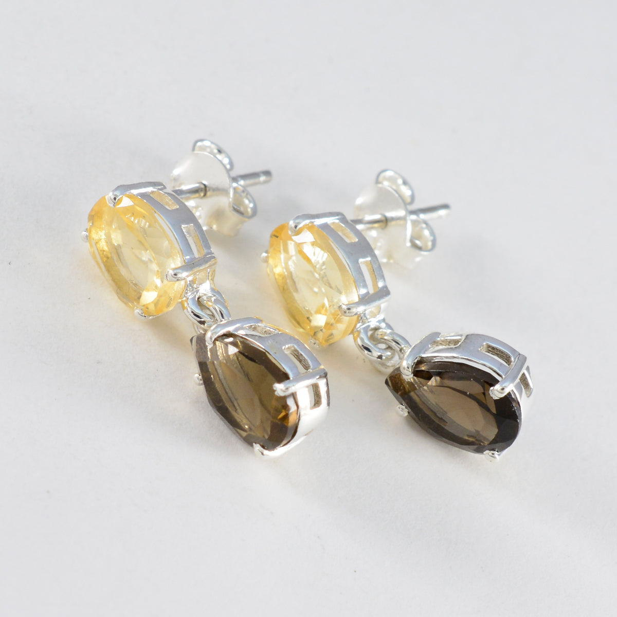 Multi-American-Riley-multiple-Stud-multicolor-Silver-Earring