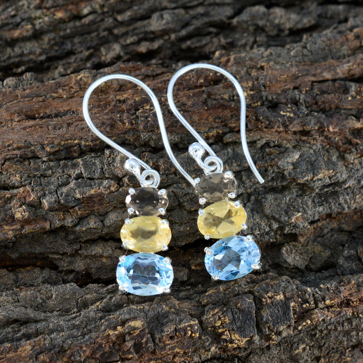 Multi-Korean-Ayaka-multiple-Dangle-multicolor-92.5-Silver-Earring