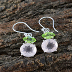 Multi-Italian-Rina-multiple-Dangle-multicolor-Silver-Earring