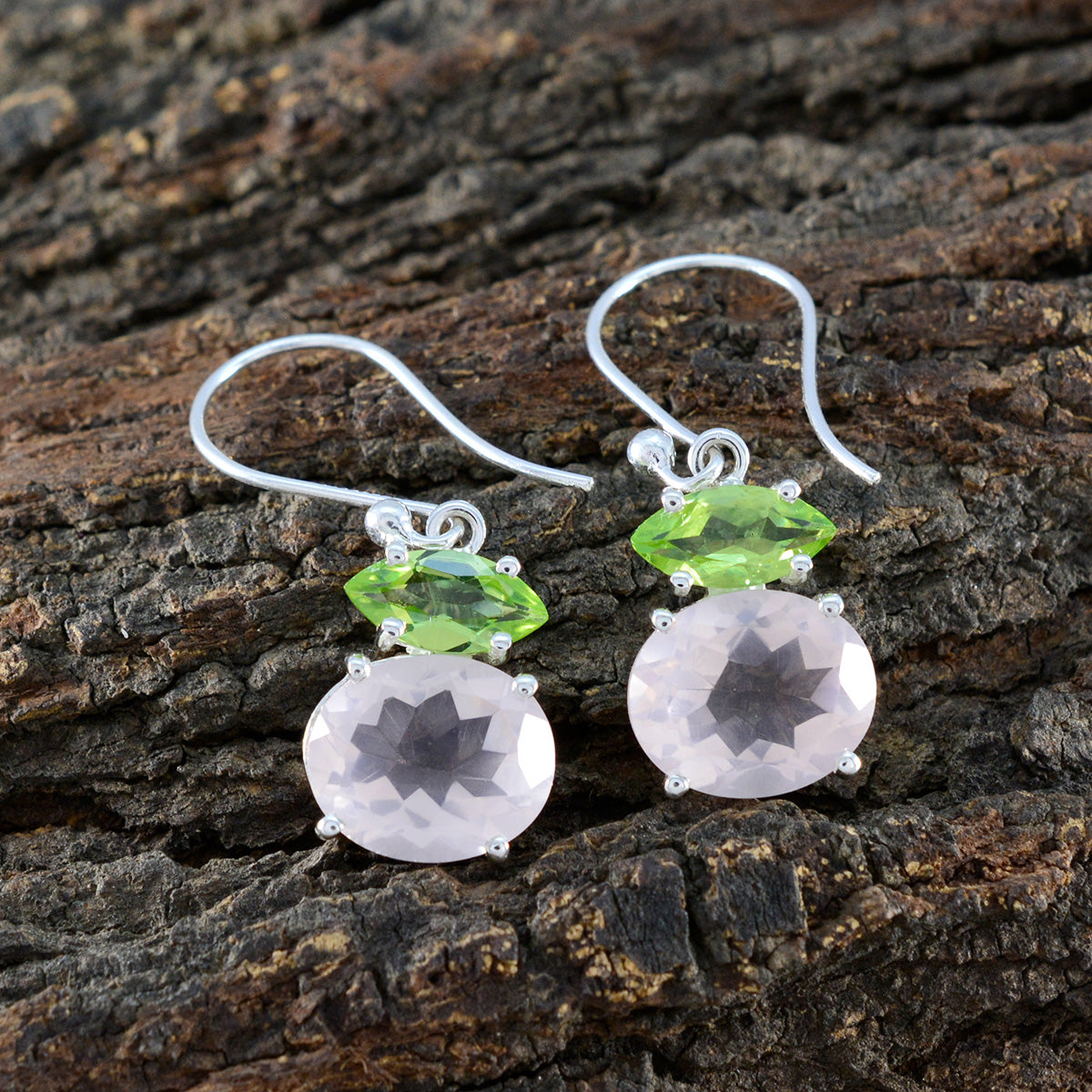 Multi-Italian-Rina-multiple-Dangle-multicolor-Silver-Earring