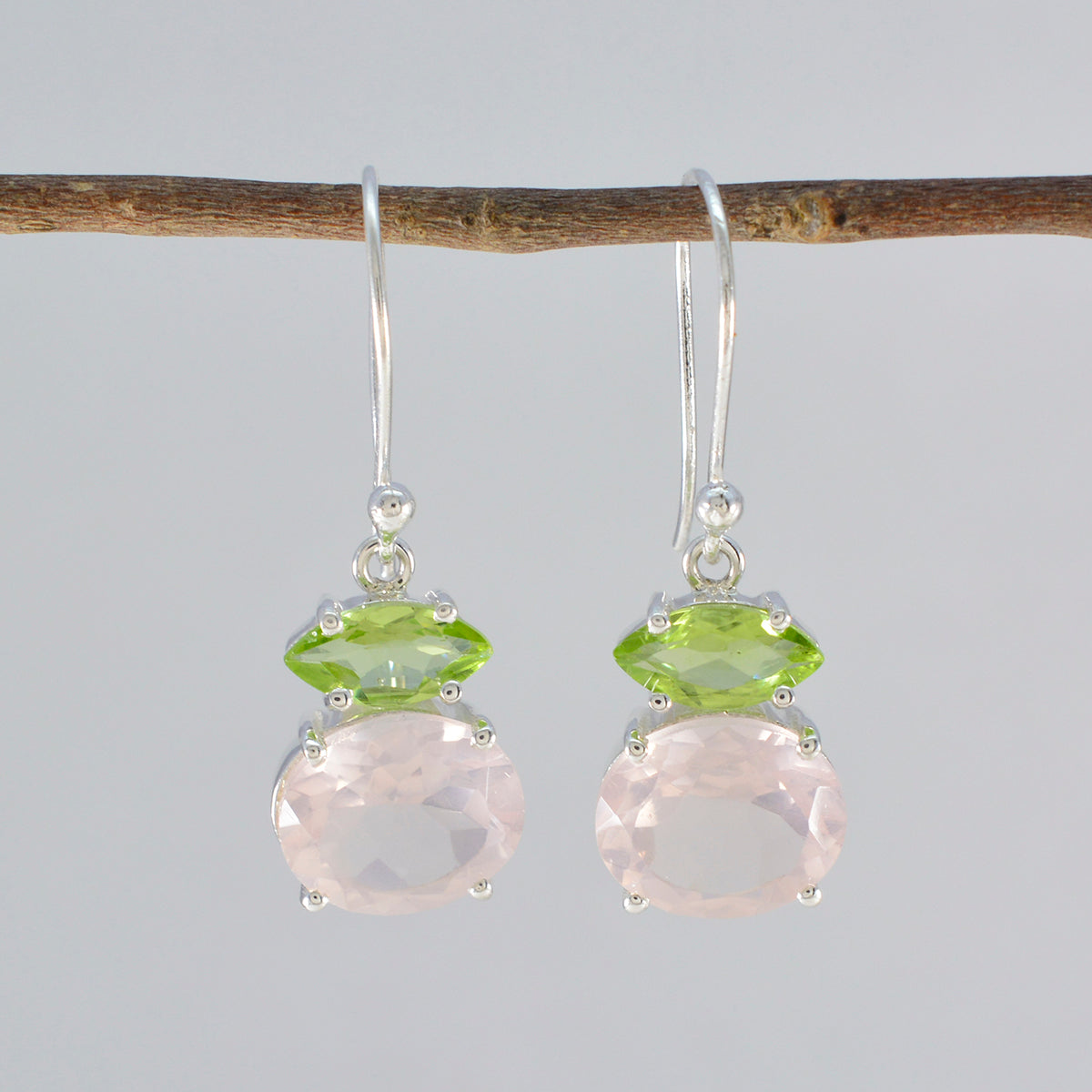 Multi-Italian-Rina-multiple-Dangle-multicolor-Silver-Earring